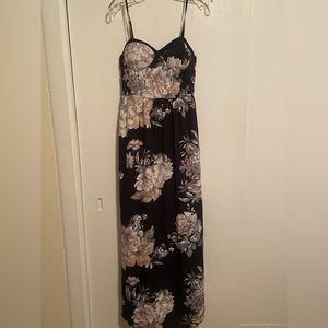 Band of Gypsies Corset Top Floral Maxi Dress